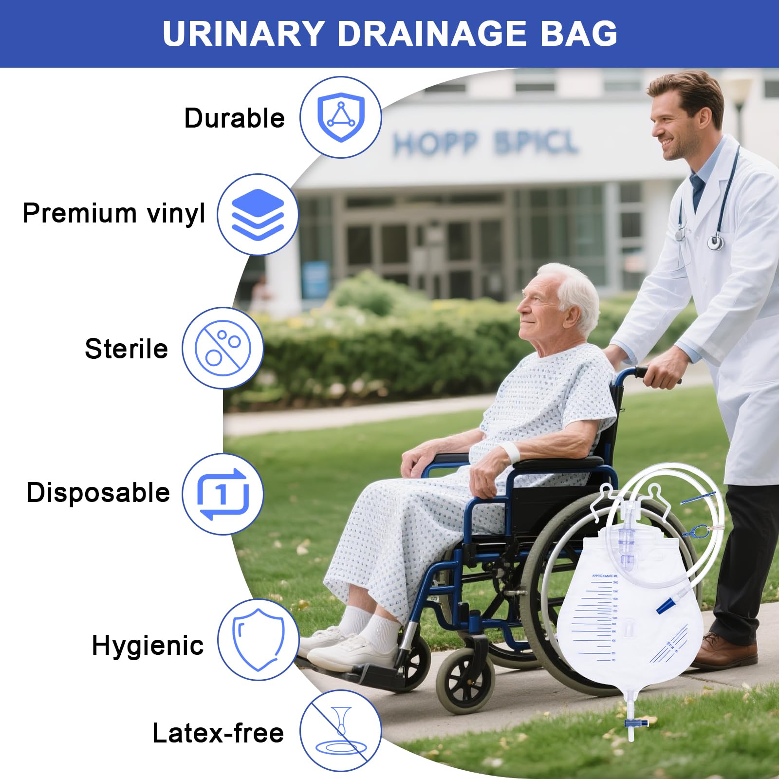 Ehoycq sterile packaging ensures hygiene for home care or post surgery recovery.