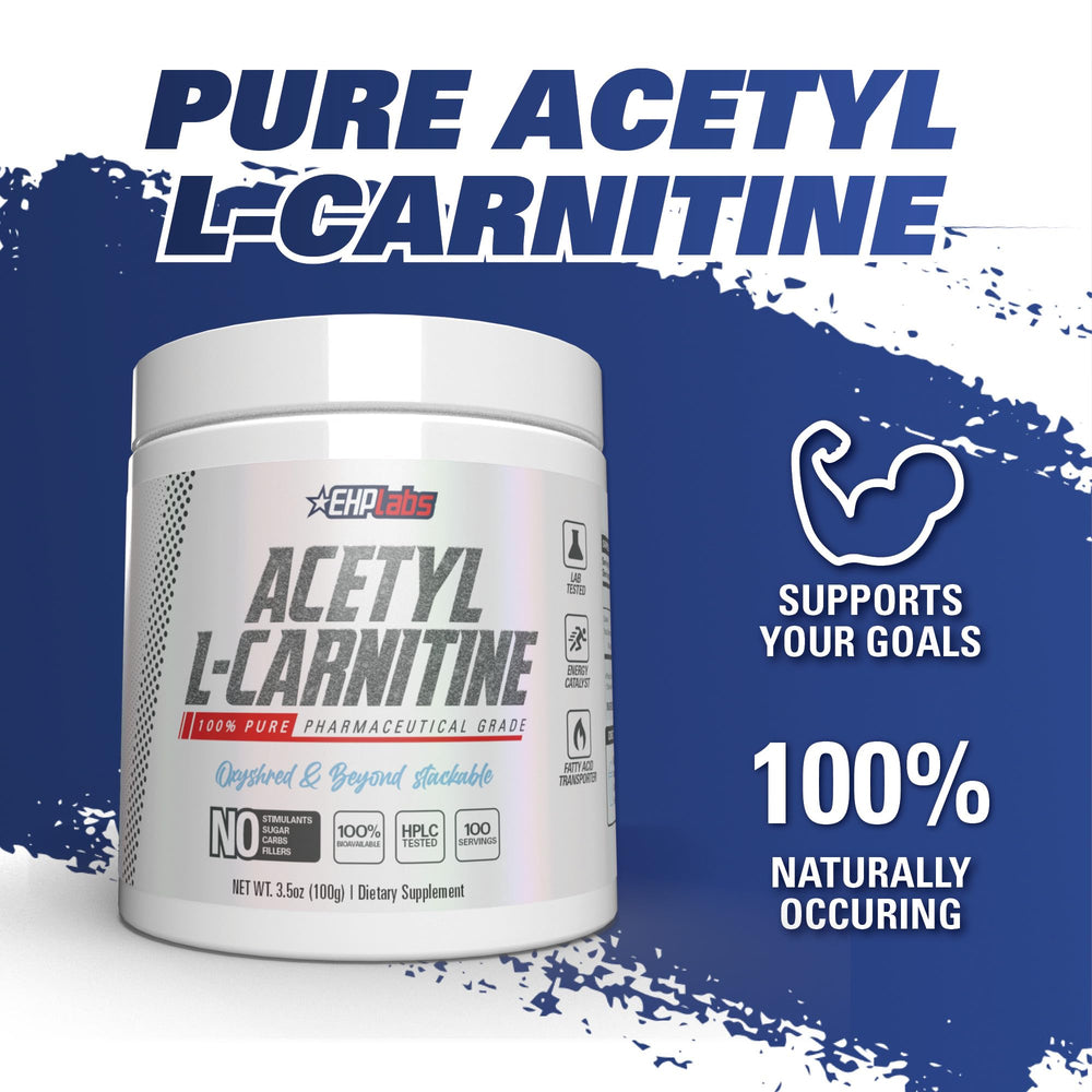 EHP Labs Acetyl L Carnitine pre-workout use before training.