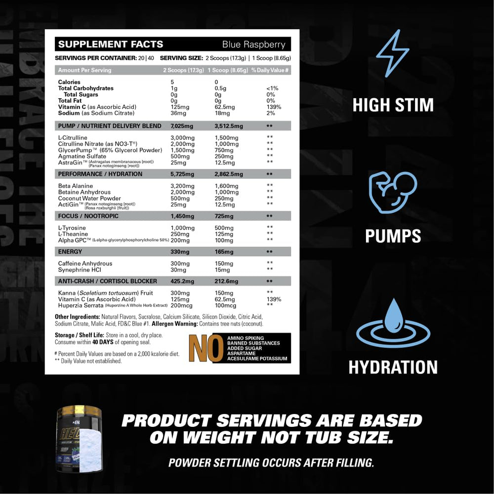 EHP Labs Hectic hydration with coconut water for electrolytes during training.