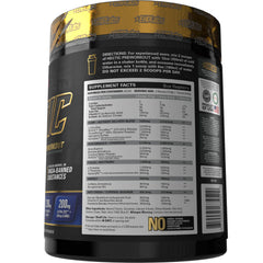 EHP Labs Hectic powder scoop in blue raspberry flavor for performance support.
