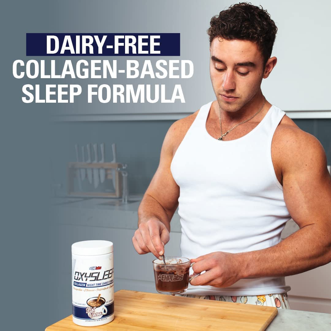EHP Labs OxySleep close-up highlights relaxation-focused ingredients