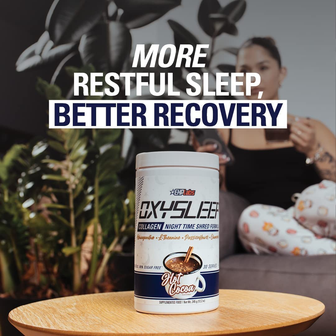 EHP Labs OxySleep packaging on desk signaling premium quality