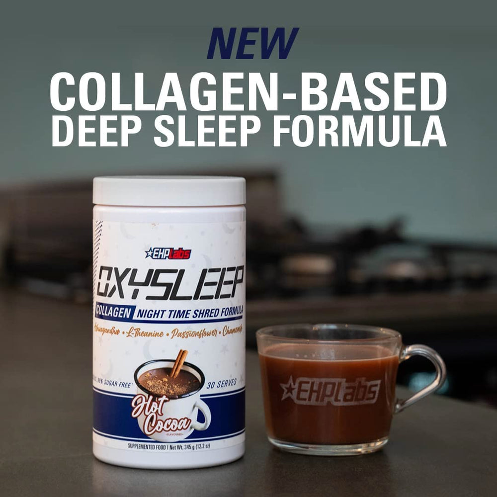 EHP Labs OxySleep scoop measuring 11.5 g for nightly use