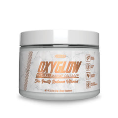 EHP Labs OxyGlow bottle front for radiant skin support