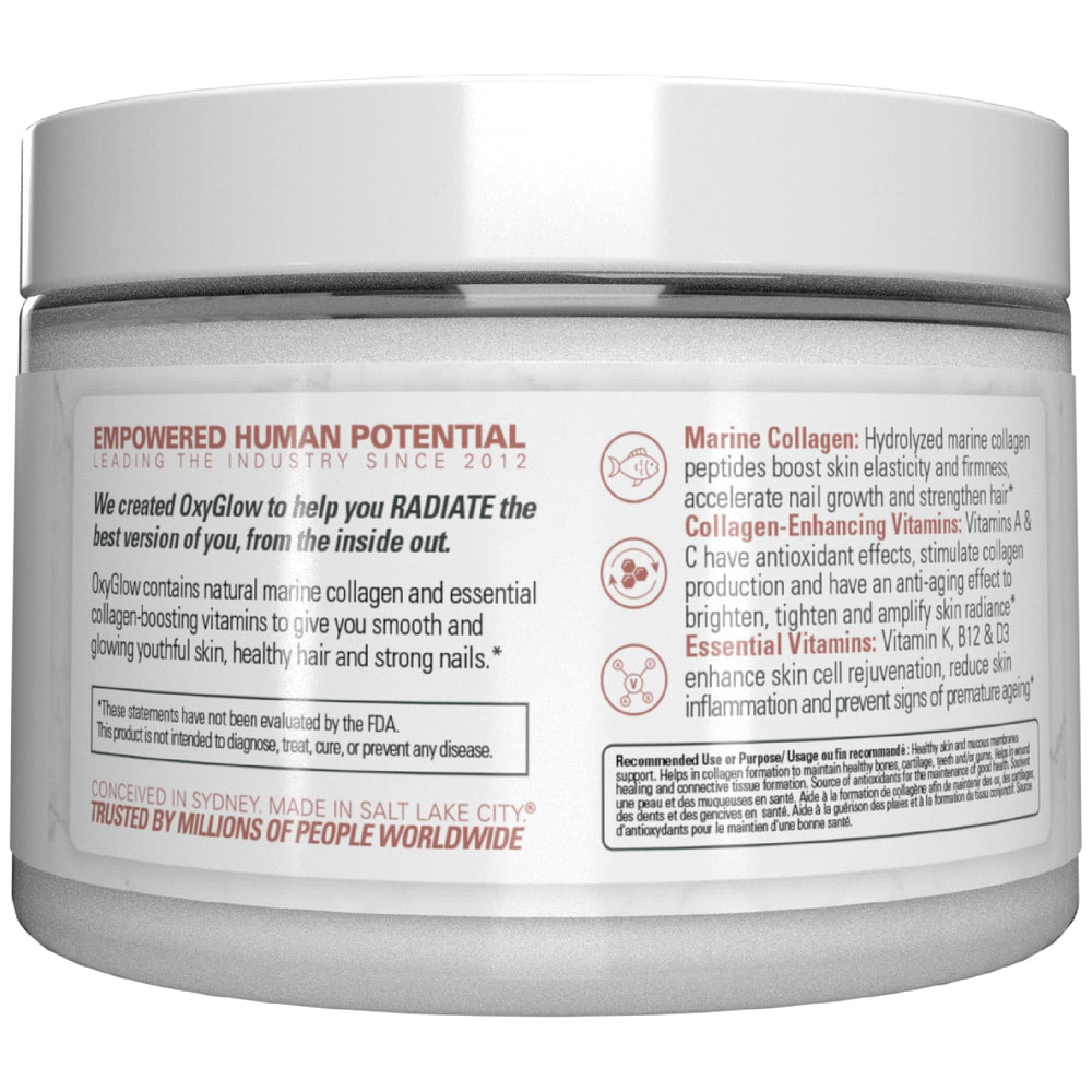 Close-up of hydrolyzed marine collagen peptides for skin and hair support