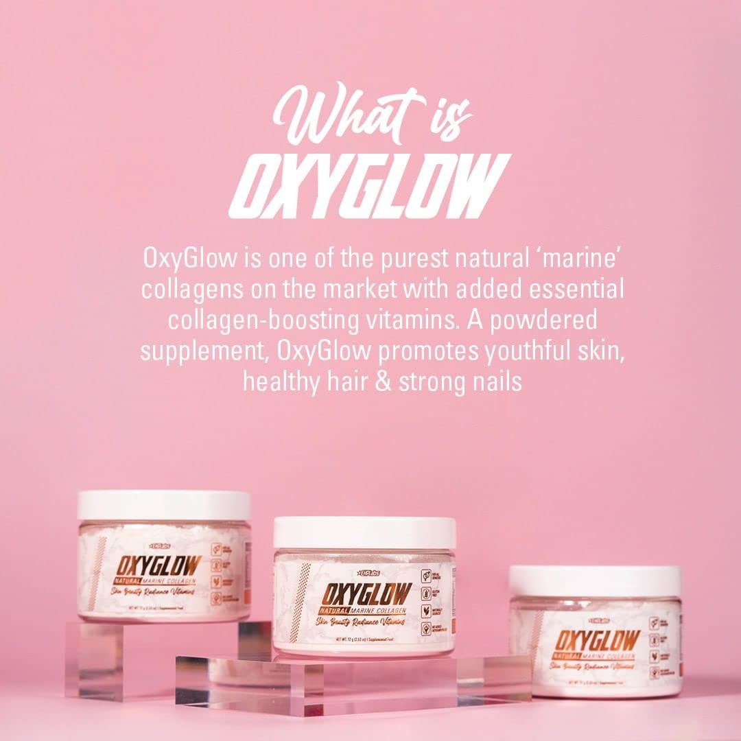 OxyGlow powder texture ready to blend into drinks