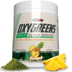 EHP Labs OxyGreens bottle front invites daily greens support