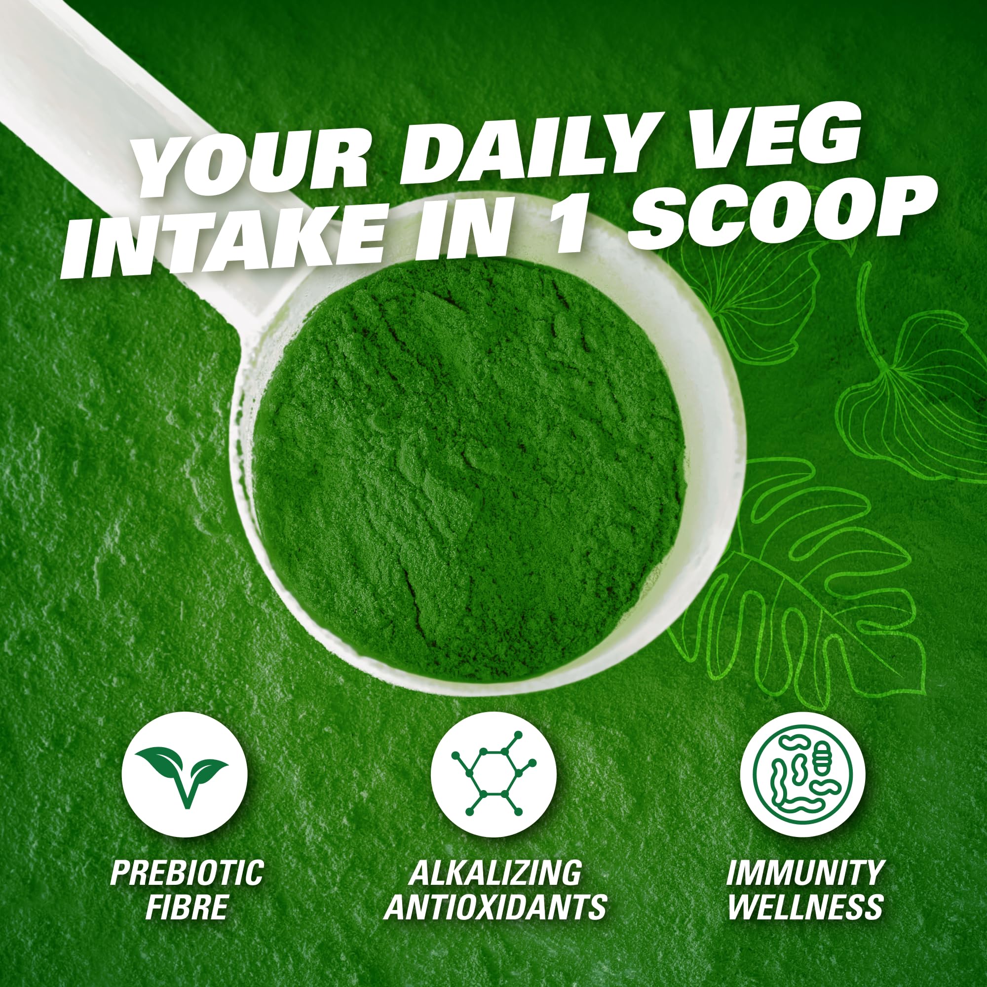 EHP Labs OxyGreens blend with spirulina and chlorella for nutrient-rich greens