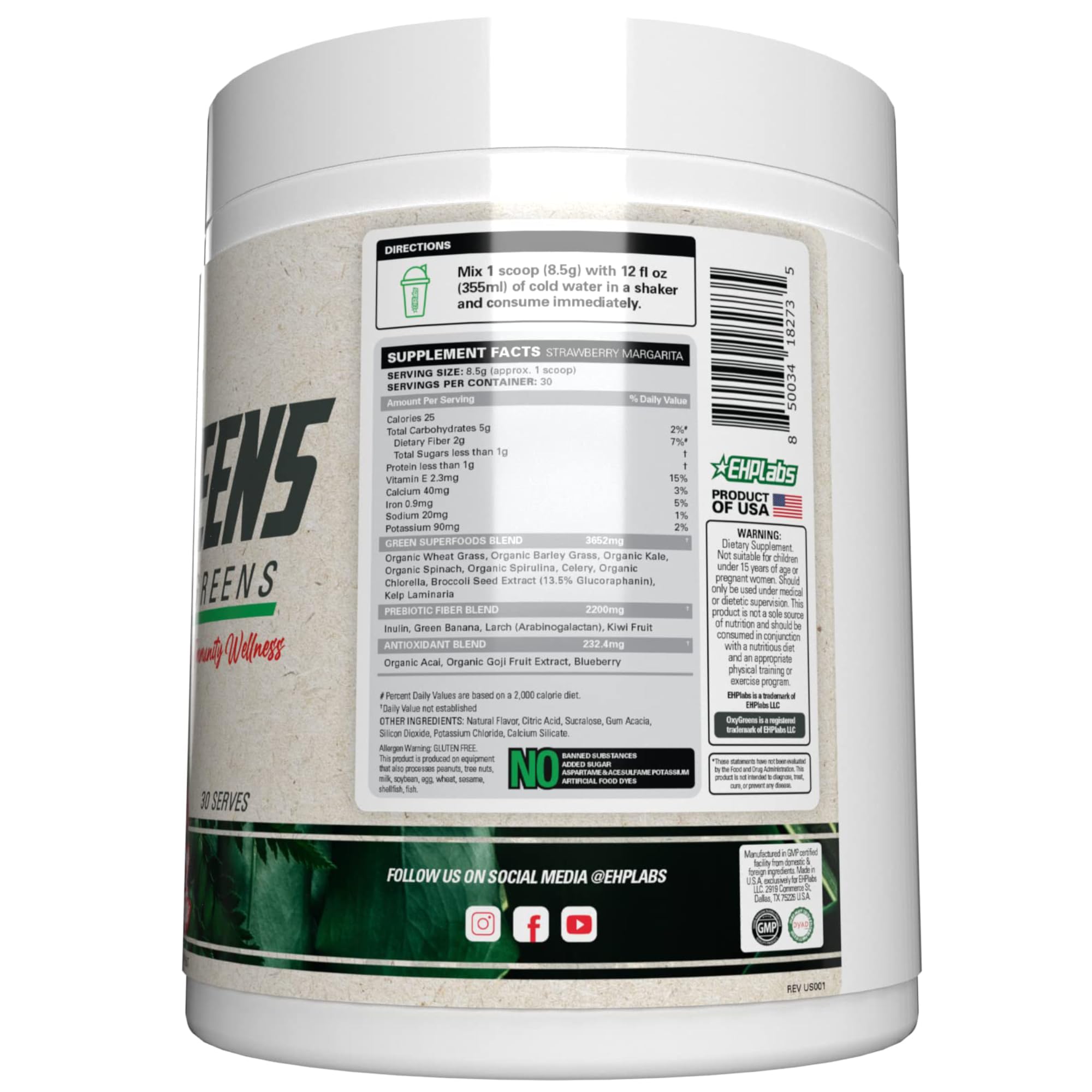 Spirulina and chlorella blend shown as immune support potential.