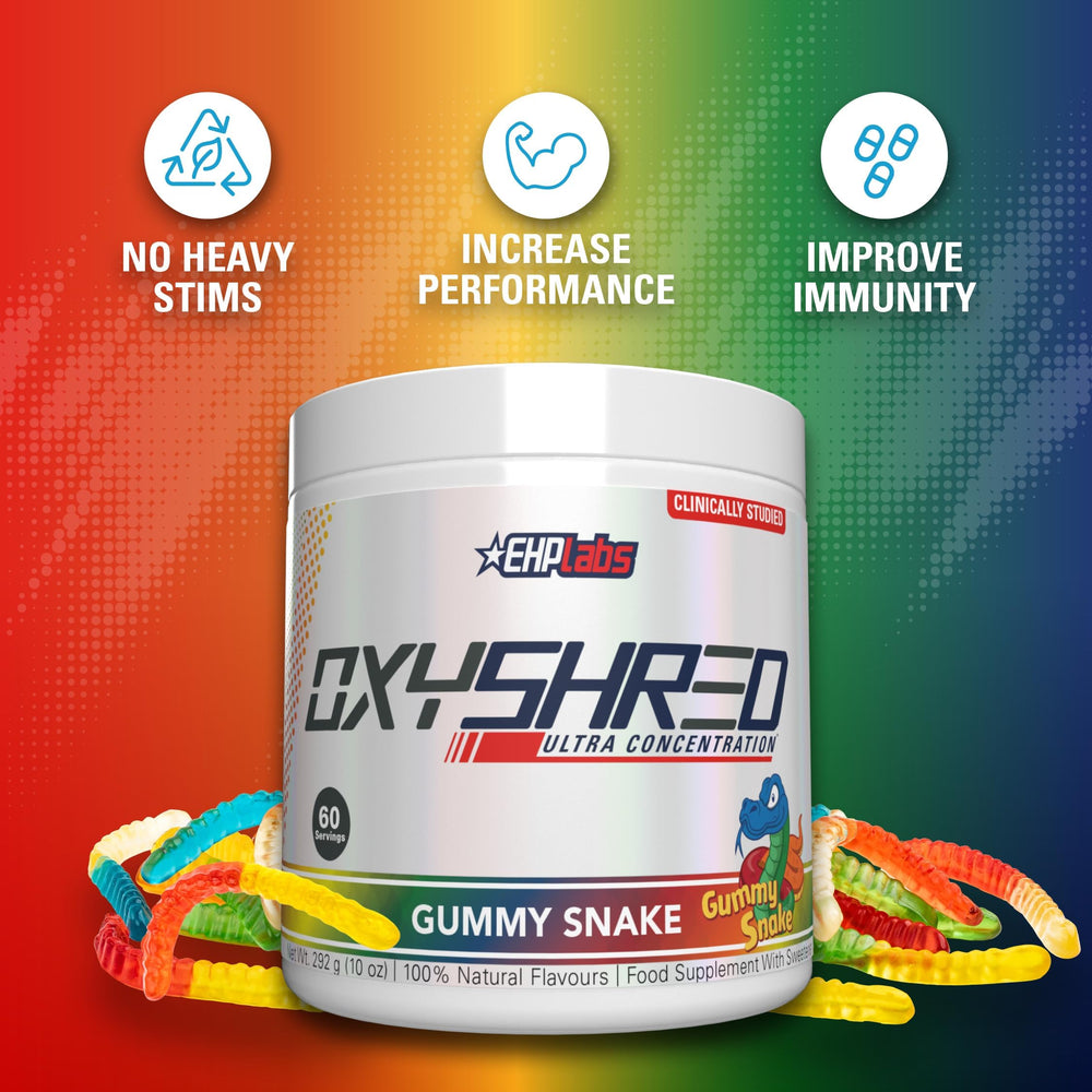 EHP Labs OxyShred acetyl L carnitine ingredient detail suggests metabolic support.