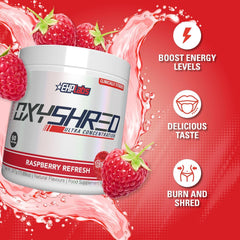 EHP Labs OxyShred acetyl L-carnitine powder for focused training sessions.