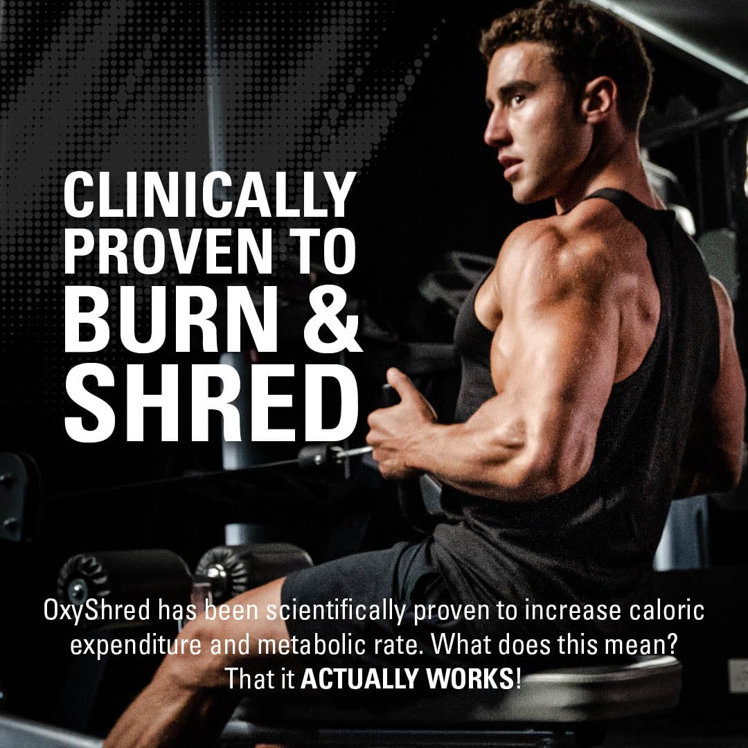 EHP Labs OxyShred immunity booster prebiotic complex label emphasizes gut-friendly formulation.