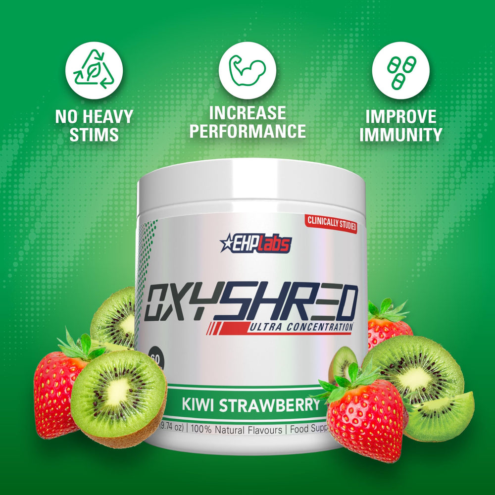 EHP Labs OxyShred shaker ready for workout mix