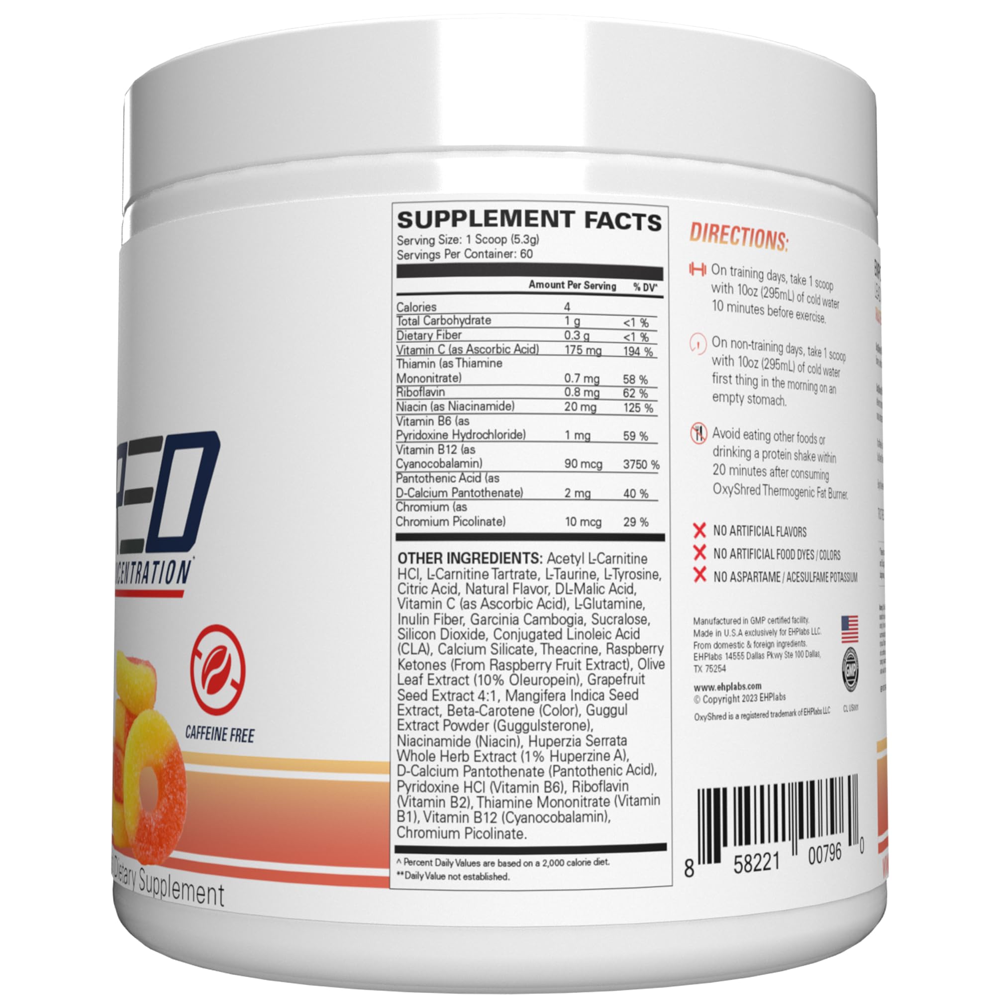 EHP Labs OxyShred Acetyl L-Carnitine element detail.