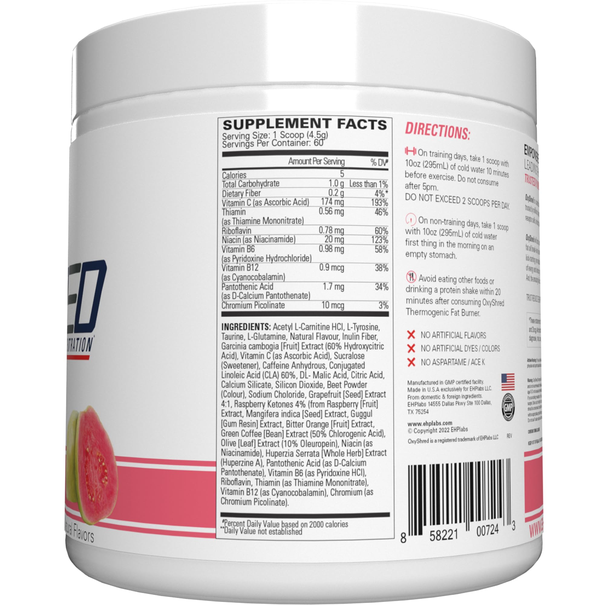 Athlete preparing for workout with OxyShred Guava Paradise.