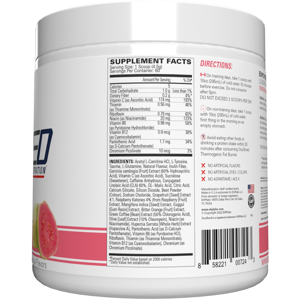Athlete preparing for workout with OxyShred Guava Paradise.