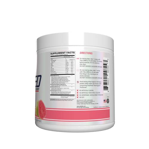 Morning energy boost with OxyShred Guava Paradise powder.