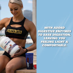 EHP Labs OxyWhey digestive enzyme blend aids easy mixing and digestion