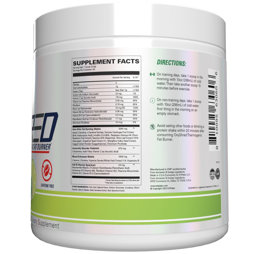 60 servings indicator on container cap