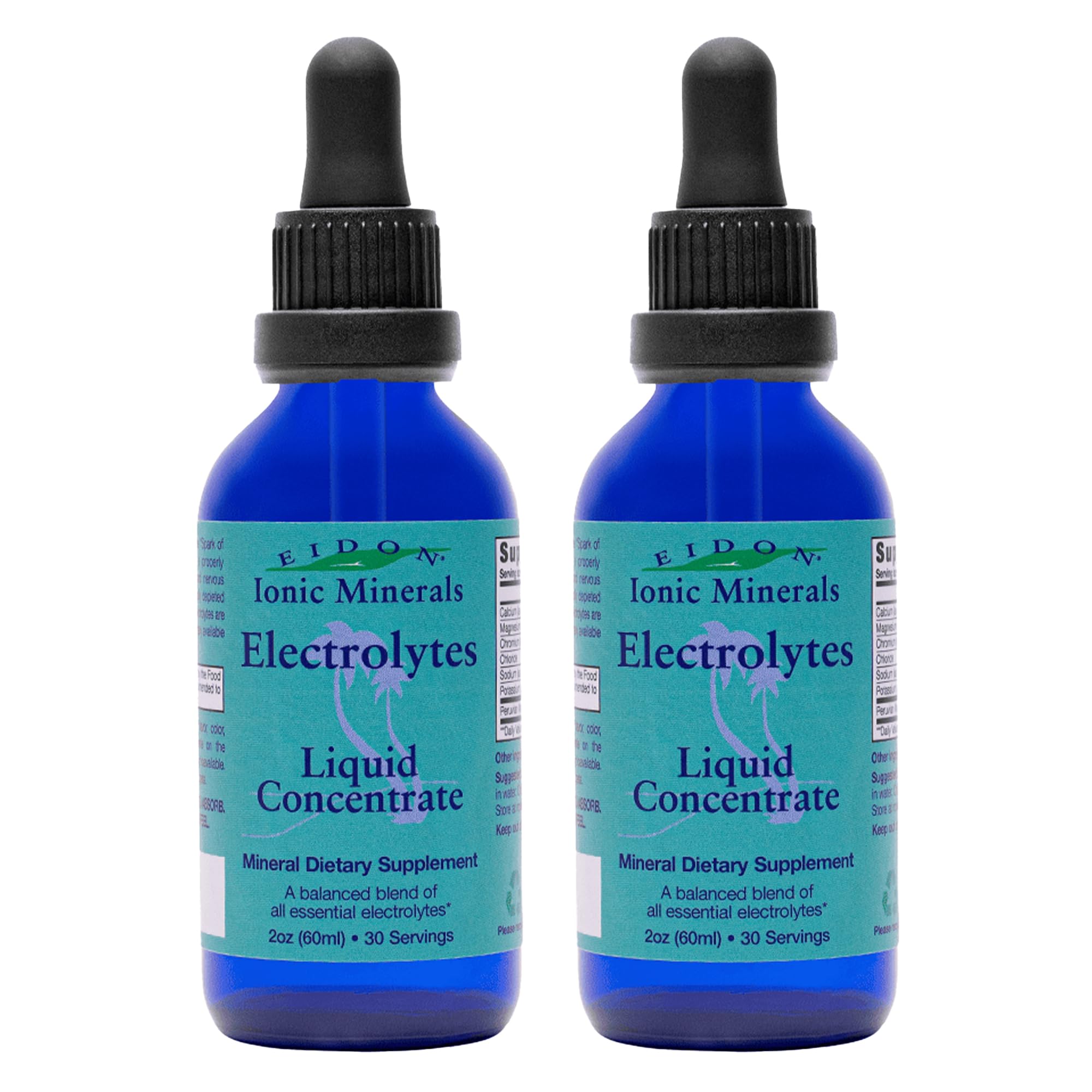 Eidon Electrolytes liquid bottle pour enhances hydration balance during workouts.