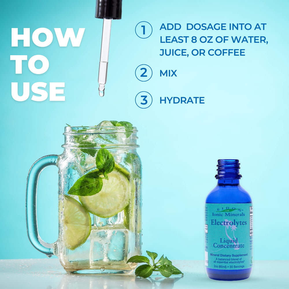 Eidon Electrolytes being added to water for mineral replenishment