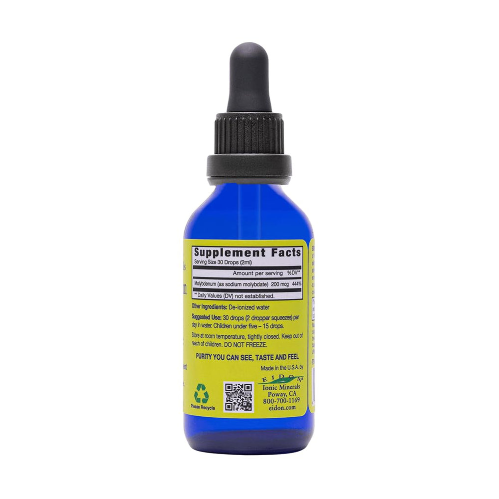 Eidon Ionic Minerals molybdenum bottle with dropper for daily use