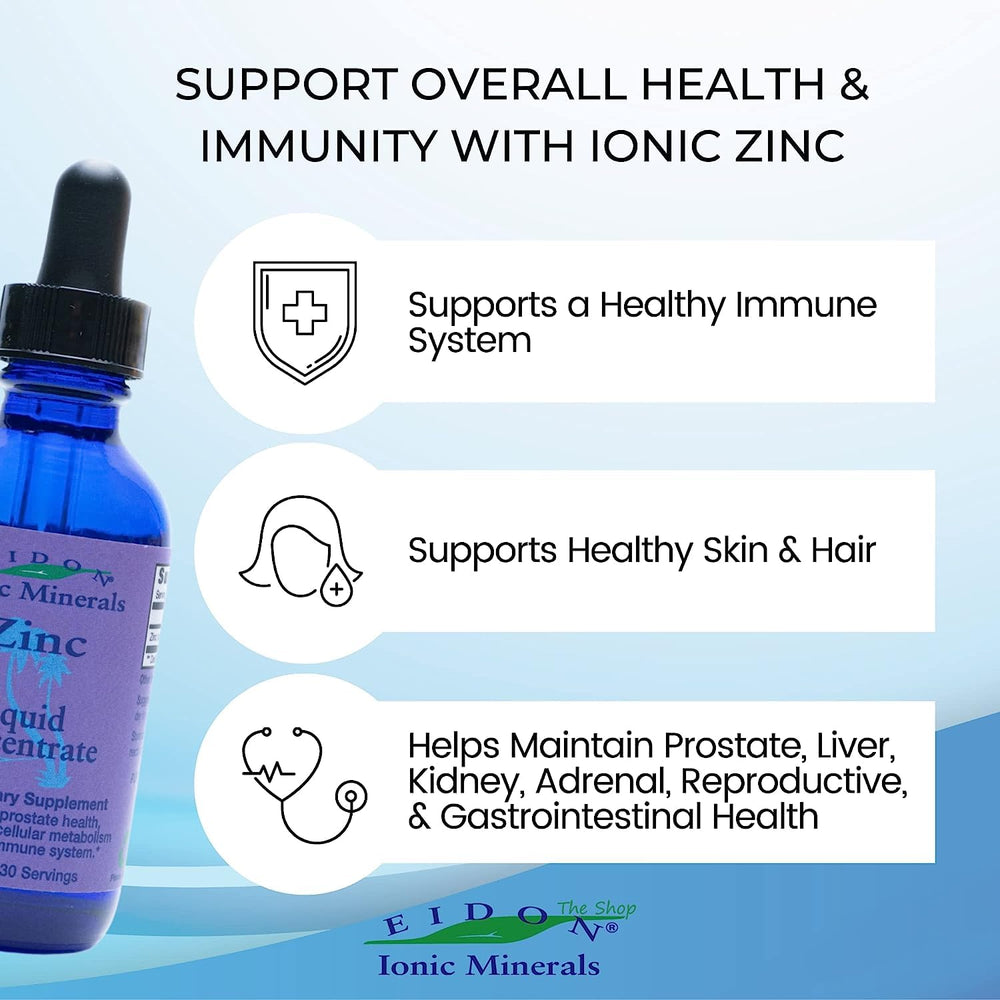 Label close up showing zinc concentration and ingredient notes.