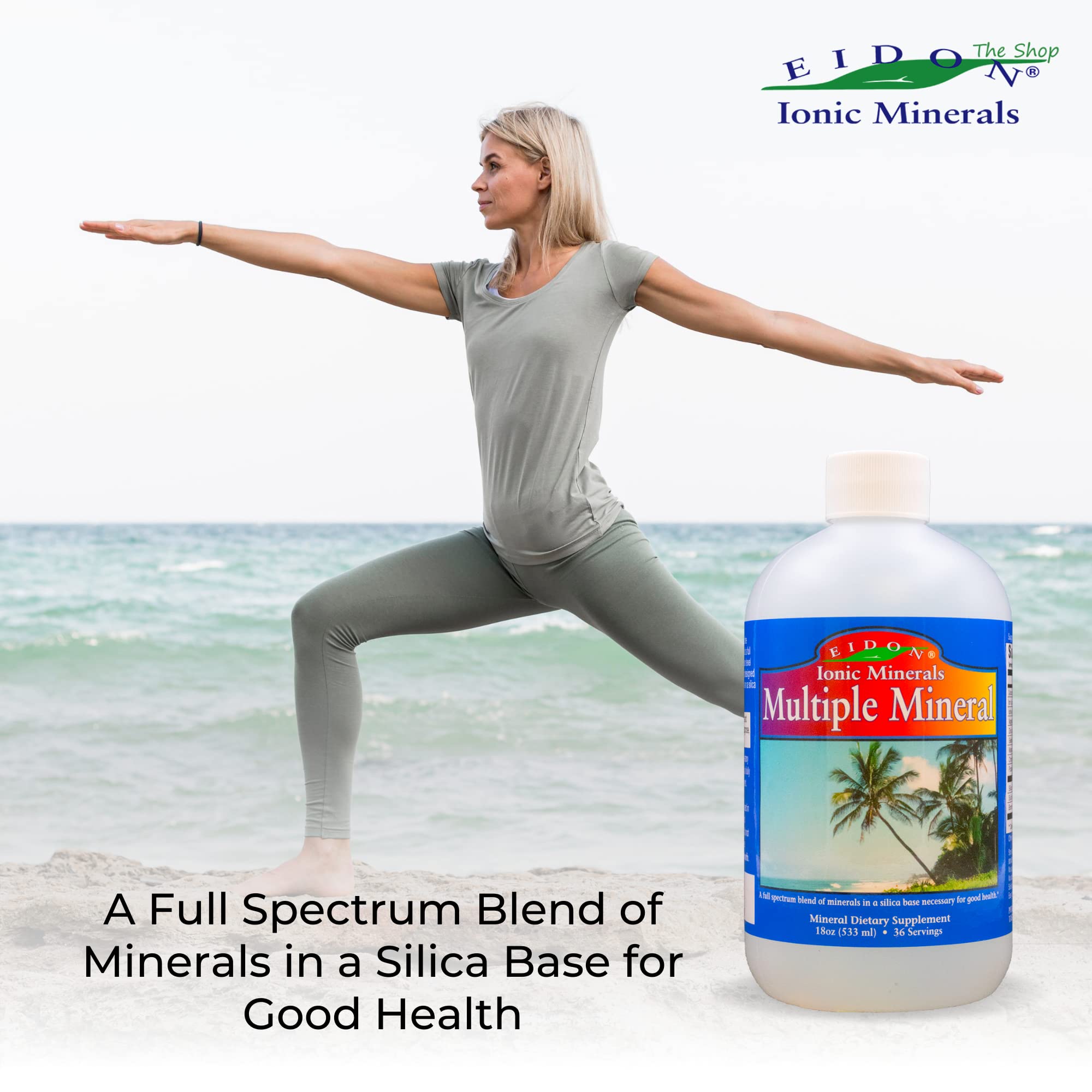 Eidon Multiple Minerals bottle proudly made in the USA.