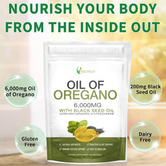 EILTEAU oregano oil softgel closeup reveals odorless capsules