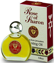 Ein Gedi Rosa de Sharon, frasco de aceite para unción con aroma suave para oración y meditación