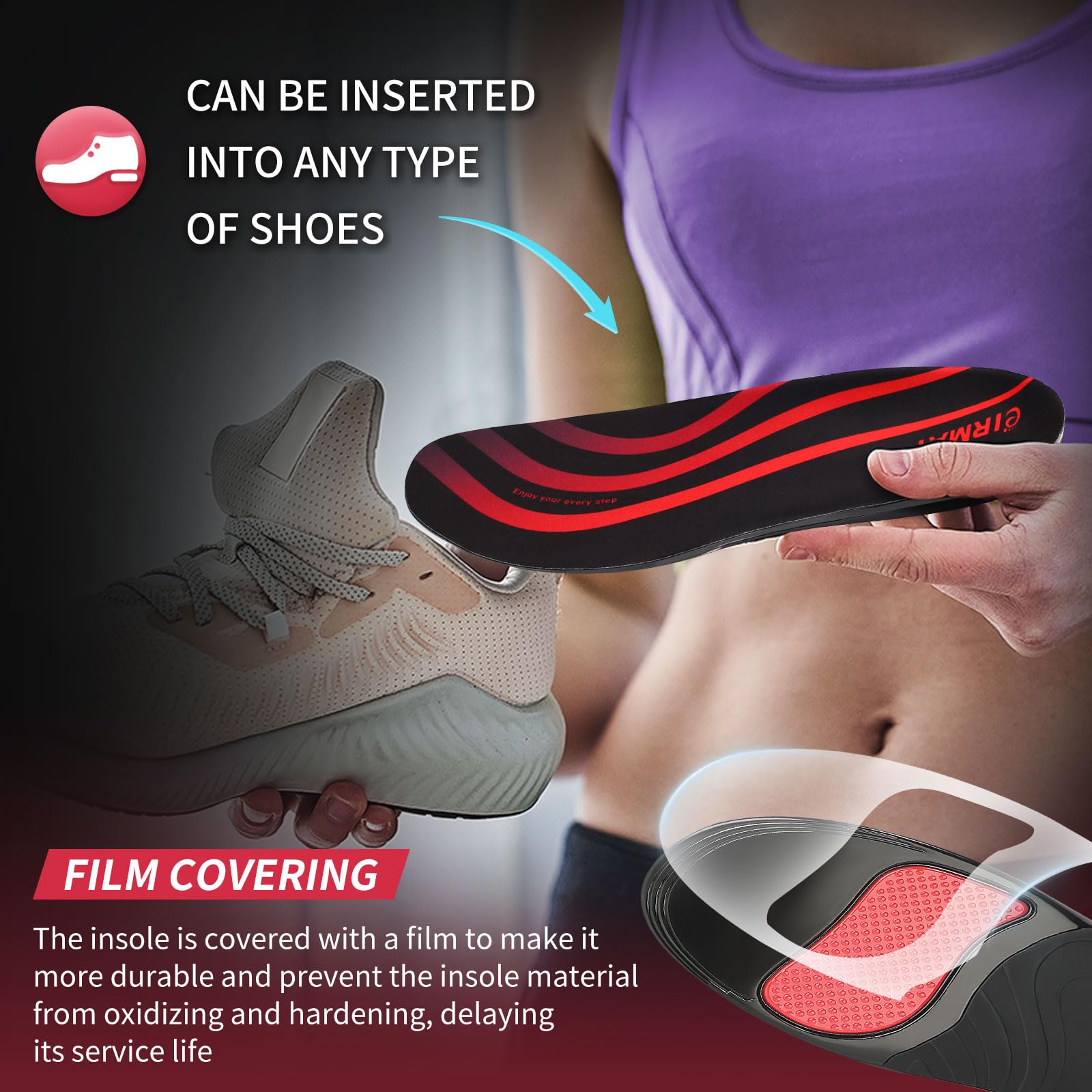 Plantilla EIRMAT cortable para adaptar a tus zapatos.