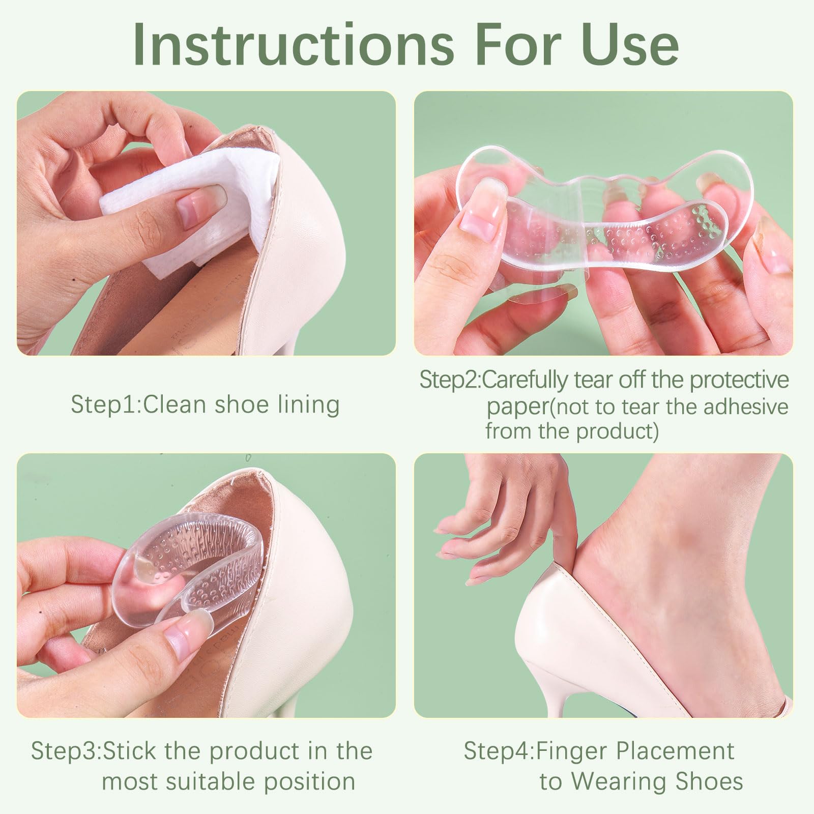 Heat with a hair dryer to ease removal of EIRMAT pads.
