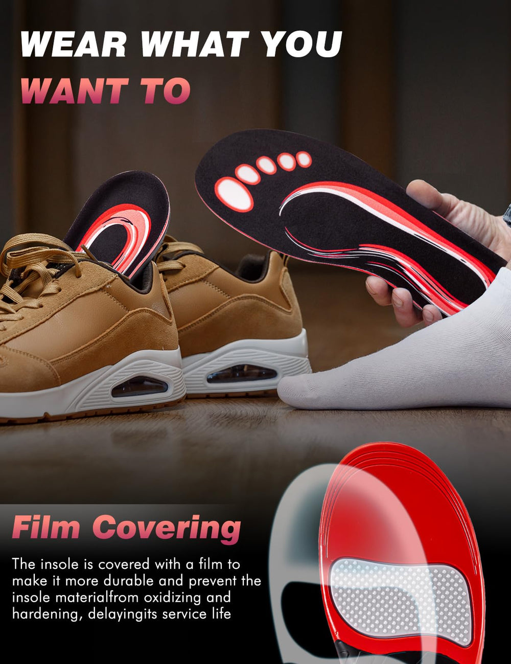 EIRMAT multipurpose insole ideal for running, hiking, and long shifts.