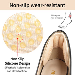 EIRMAT non-slip heel grips secure the heel for steadier steps.