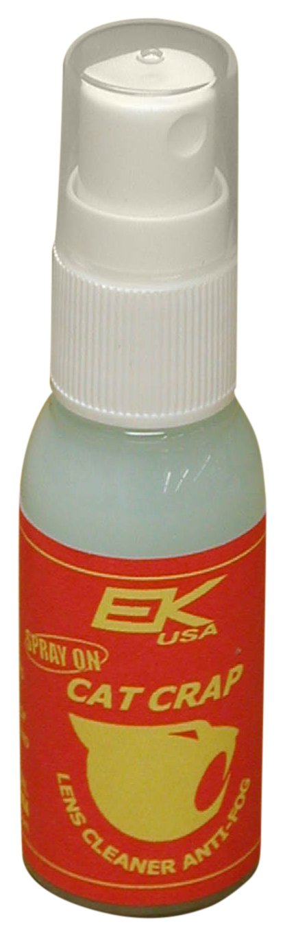 EK Ekcessories Cat Crap anti-fog spray bottle keeps coated lenses clear
