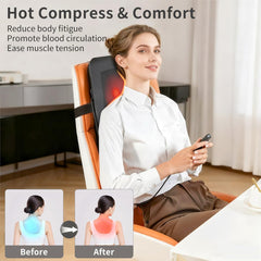Ekmoey heated back massage soothes tired muscles during work breaks.