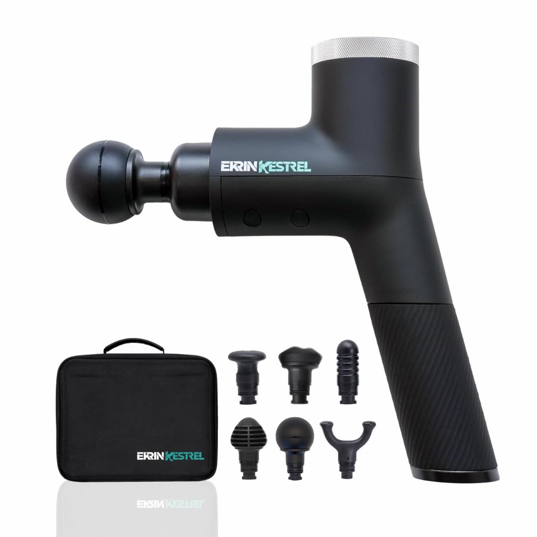 Ekrin Athletics Kestrel massage gun with 13mm stroke for targeted muscle relief