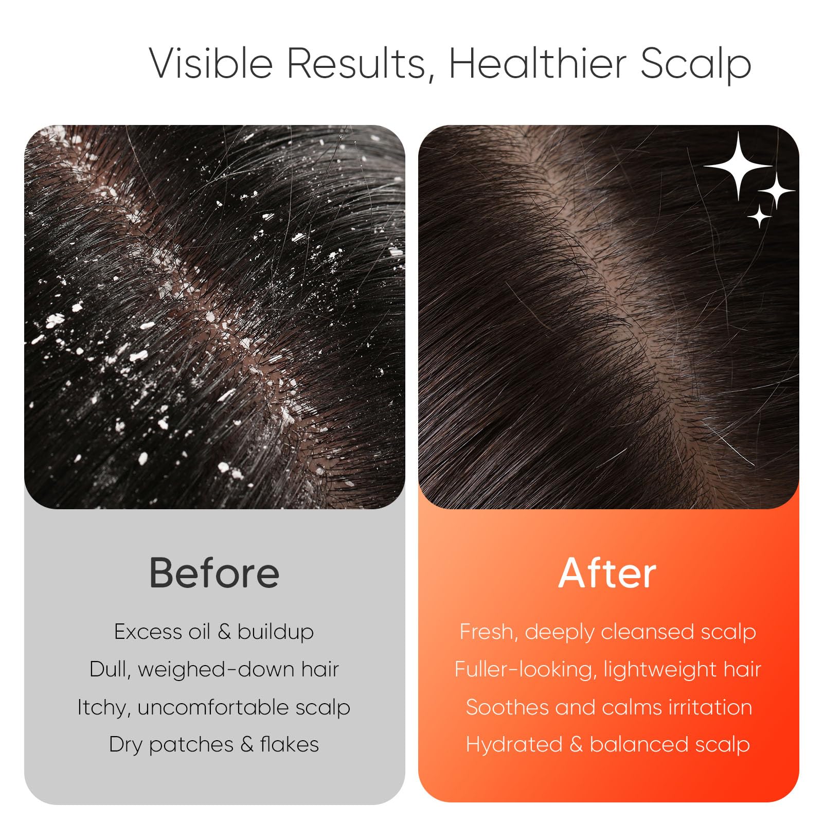 Dense foam forms quickly for even shampoo distribution and thorough wash.