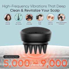 High-frequency vibrations up to 9,000 per minute boost cleansing action.
