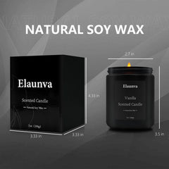 Elaunva black glass jar adds chic decor to any room.