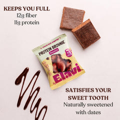 ELAVI Protein Brownie wrapped bar, convenient on-the-go snack