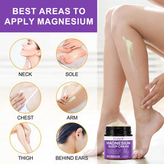 ELBBUB magnesium cream sleep with almond oil glow and hydration.