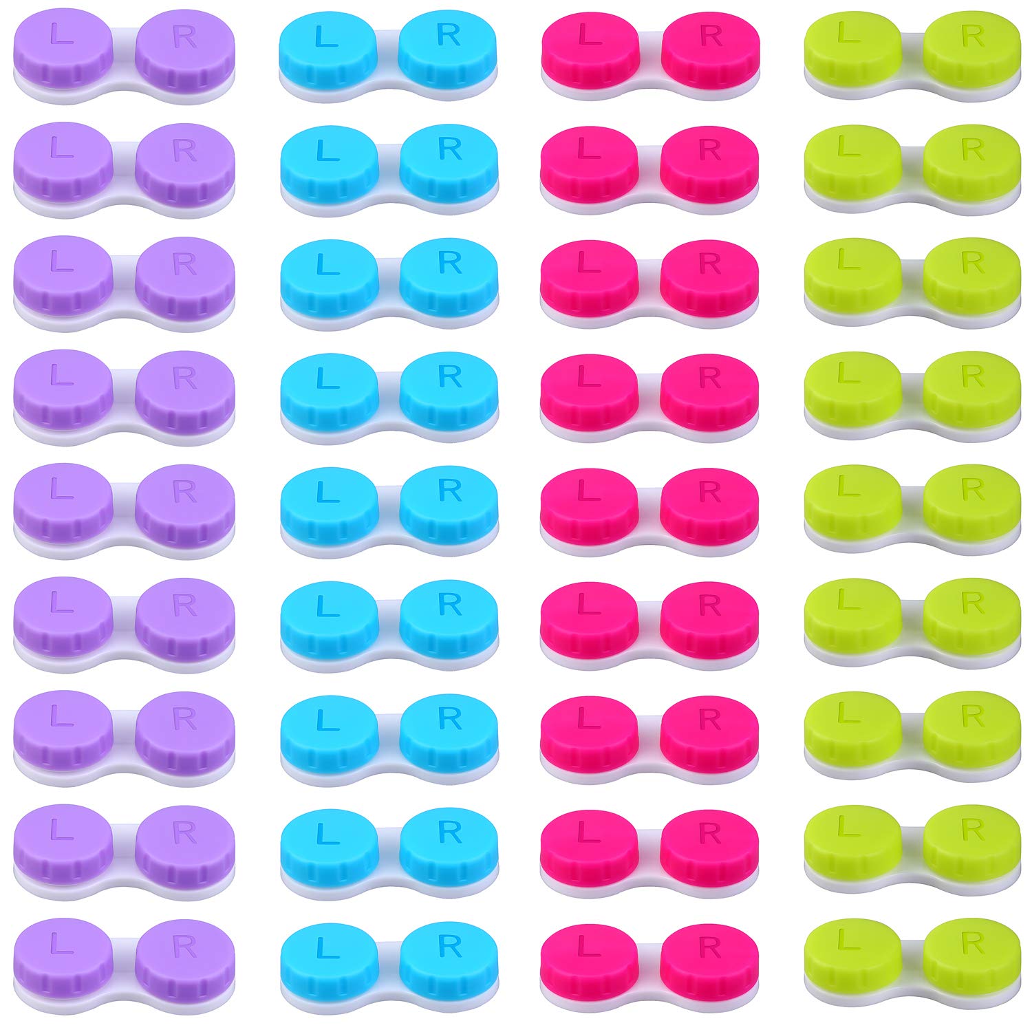 Elcoho blue left lens case with L/R labeling for easy identification.
