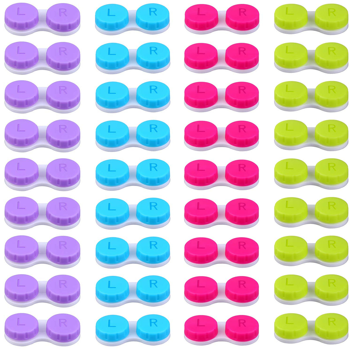 Elcoho blue left lens case with L/R labeling for easy identification.