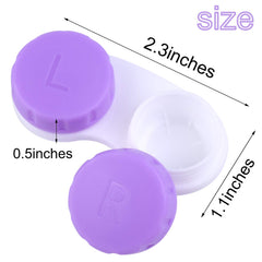 Elcoho blue right lens case helps separate lenses during travel.
