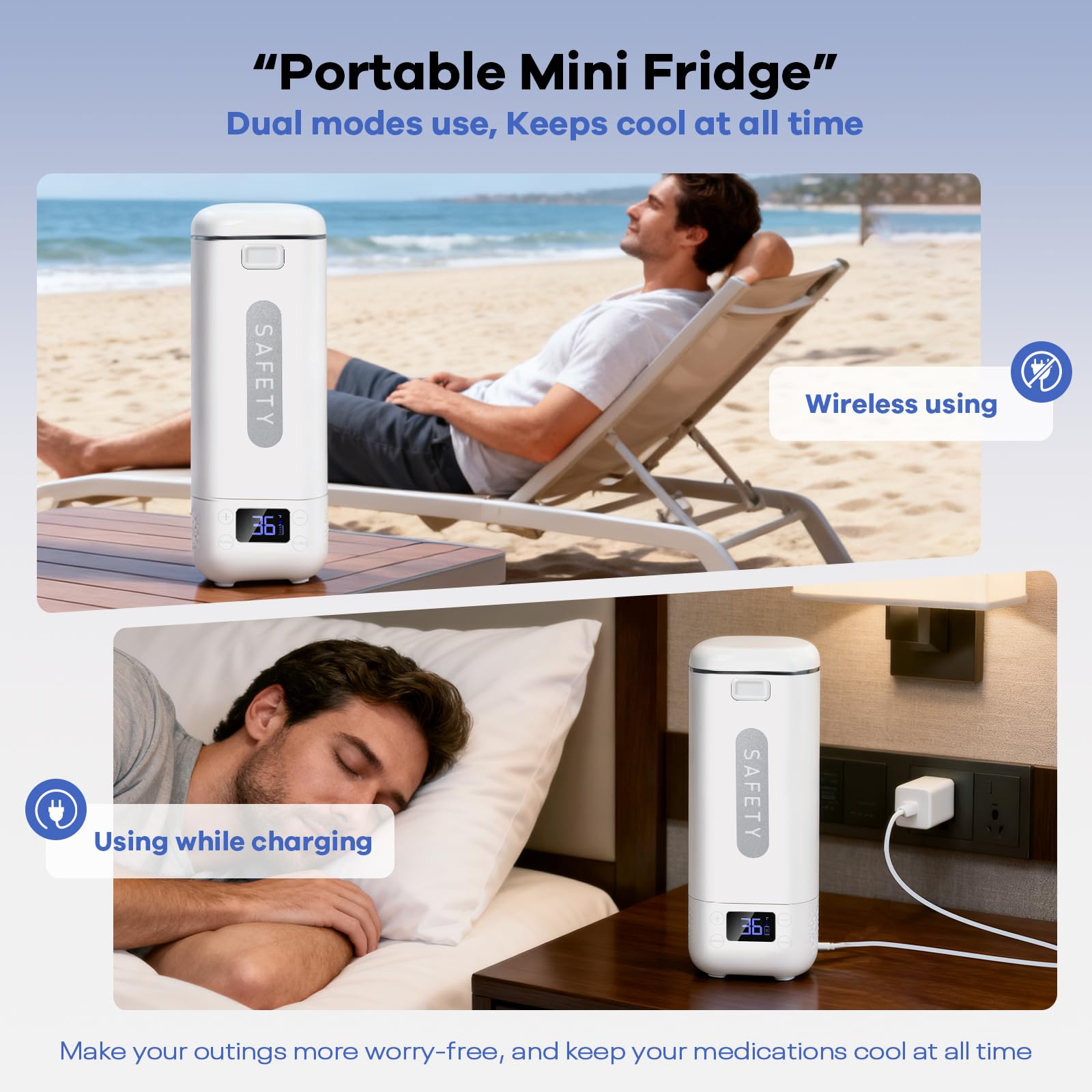 ELDERACARE rapid cooling technology quickly reaches set temperature for on-demand cooling.