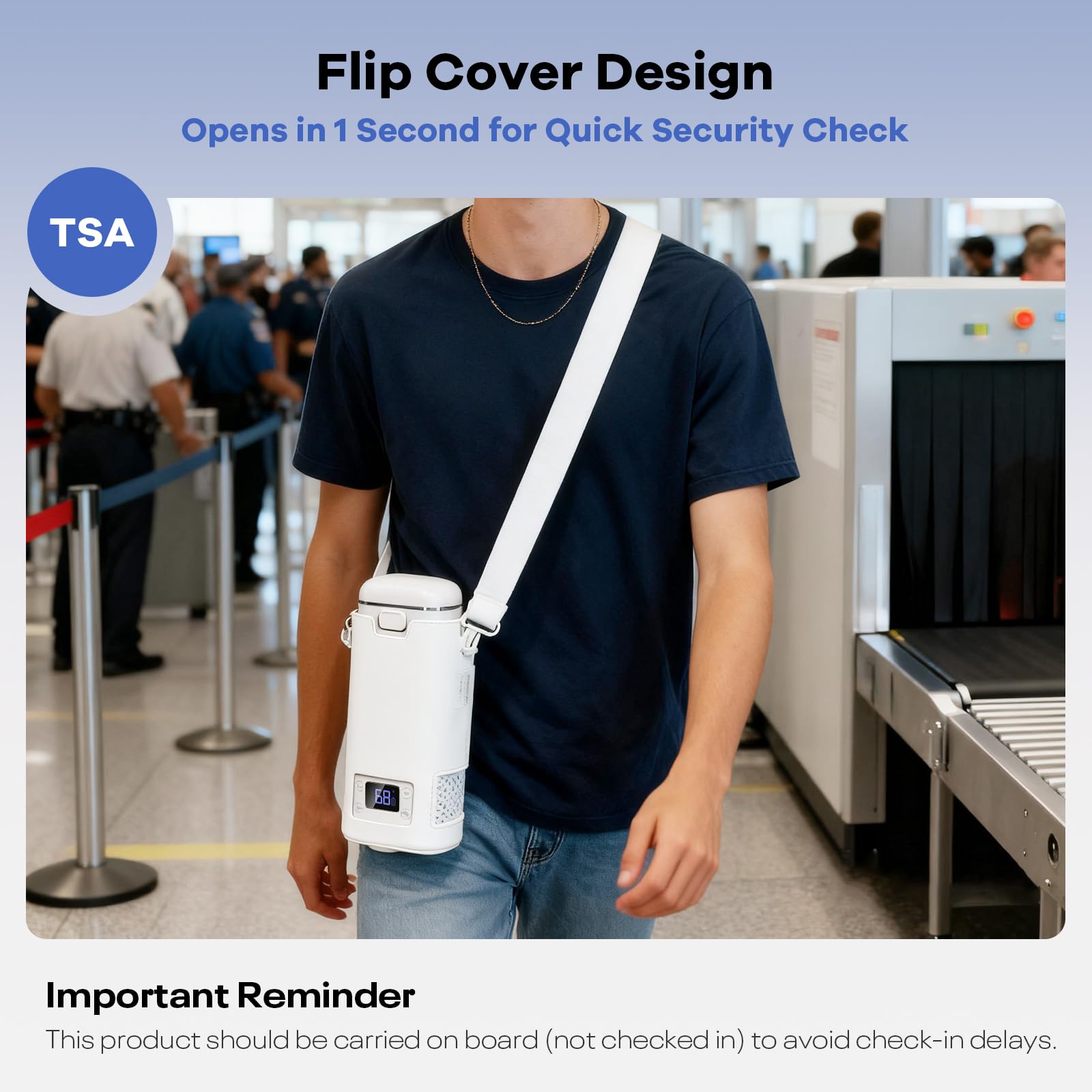ELDERACARE wireless or charging use supports flexible powering on planes and cars.