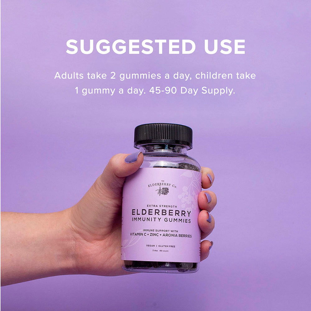 The Elderberry Co. gummies with family-friendly serving highlight shared wellness moments.