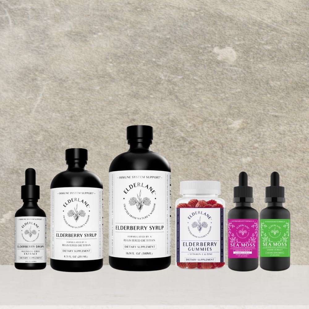 Elderlane Family immune support options, dairy-free and nut-free.