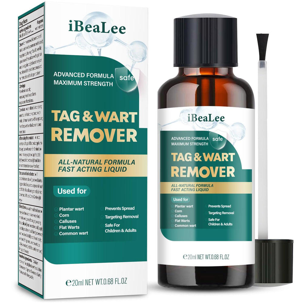 ELEFOCUS Wart Remover Liquid application brush demonstrates precise wart treatment.